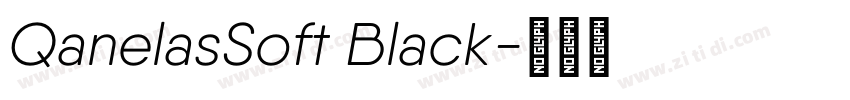 QanelasSoft Black字体转换